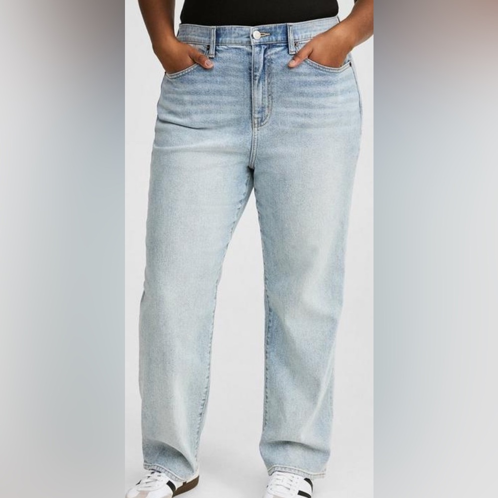 Torrid Blue Straight Leg Jeans High-Rise Casual